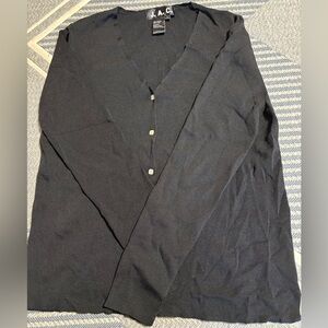 Y2K Vintage J.A.C. Long Black Sleeve Cardigan